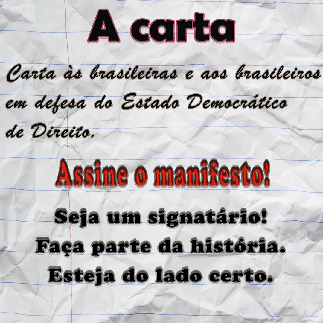 Carta às brasileiras e aos brasileiros