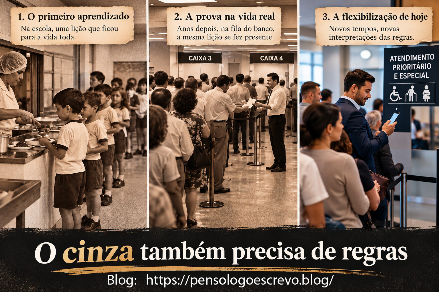 O cinza também precisa de regras.
